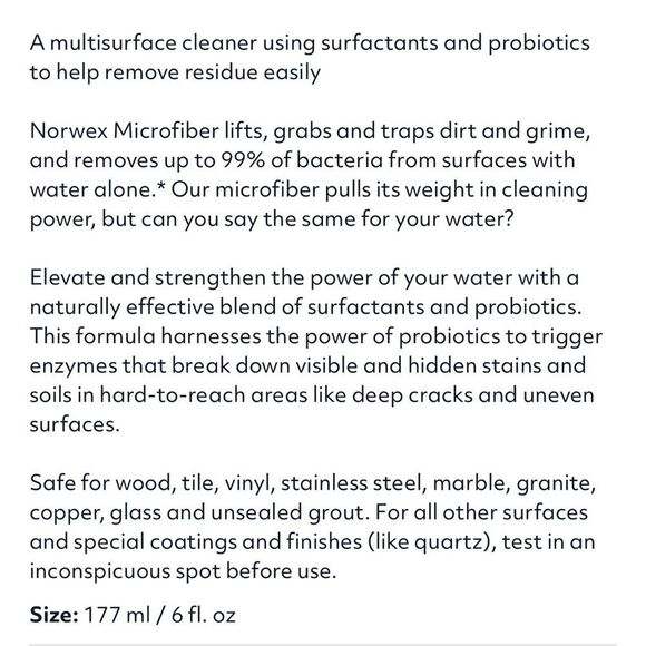 Norwex Probiotic Hard Surface Cleaner Concentrate NWT - Picture 6 of 11